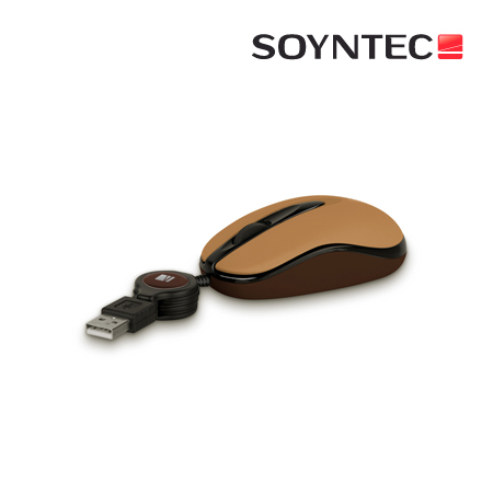 MOUSE SOYNTEC MINI INPPUT R270 OPTICO RETRACTIL USB HOT CHOCOLATE (PN 776801)